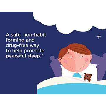 Zarbee's Kids Melatonin Chewable Tablet for Peaceful Sleep