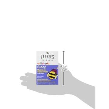 Zarbee's Kids Melatonin Chewable Tablet for Peaceful Sleep