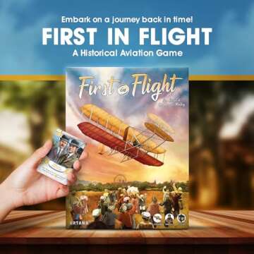 First In Flight: MENSA Award Winning Board Game About Historical Aviation - Strategy Board Game for ...