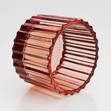 VOHO Rose Gold Tealight Candle Holder Set for Weddings