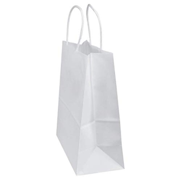 Sturdy White Kraft Paper Gift Bags for Any Occasion