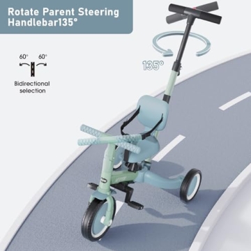 newyoo Toddler Tricycle for 1-3 Year Old Versatile Fun