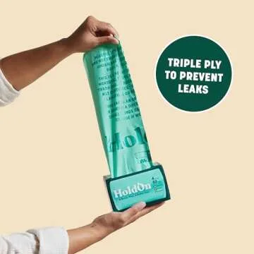 4-Gallon Trash Bags – Heavy-Duty and Compostable, Small Trash Bags, Kitchen Trash Bags for Kitchen Bin (2-pack, 100 bags)