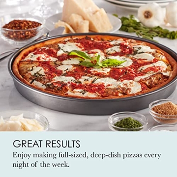 Chicago Metallic Deep Dish Pizza Pan for Perfect Pies