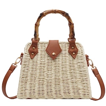 Stylish Woven Straw Handbag for 2025 Summer Fashion