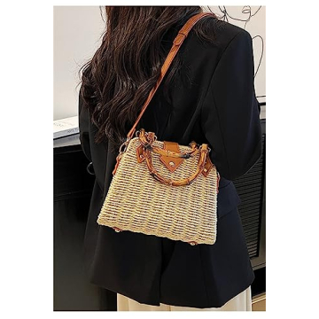 Stylish Woven Straw Handbag for 2025 Summer Fashion