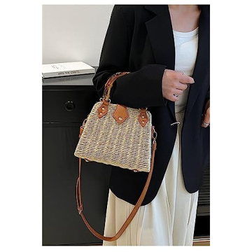 Stylish Woven Straw Handbag for 2025 Summer Fashion