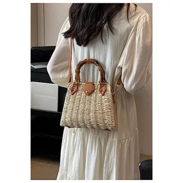Stylish Woven Straw Handbag for 2025 Summer Fashion