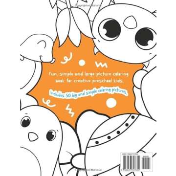 Big Picture Coloring Book for Toddlers: Fun Simple and Large Picture Coloring Book for Preschool Kid...