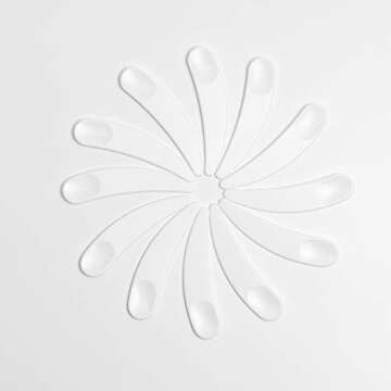 ZEJIA 100 PCS Mini Makeup Spoon for Cosmetic Applications