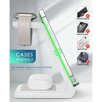 3-in-1 Fast Wireless Charging Station for Apple Devices