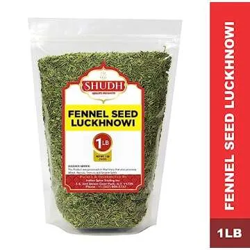 Fennel Seed Luckhnowi 1 LB| 16 oz ~ Saunf Sabut ~ Whole Spice All Natural ~ Gluten Friendly | NON-GM...