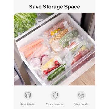 Kootek Vacuum Sealer Bags - Heavy Duty Food Storage