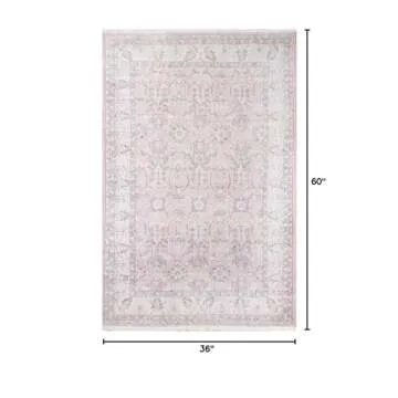 Momeni Helena Traditional Pink Area Rug 3' X 5', HEL-4