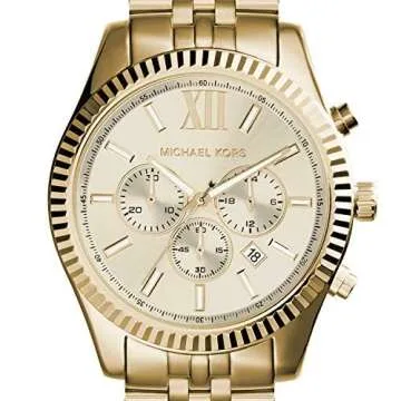 Michael Kors Lexington Chronograph Gold-Tone Stainless Steel Men's Watch (Model: MK8281)