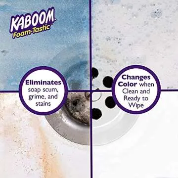 OxiClean Foam-Tastic Foaming Bathroom Cleaner, Fresh Scent, 19 oz Spray Can (Pack of 2)