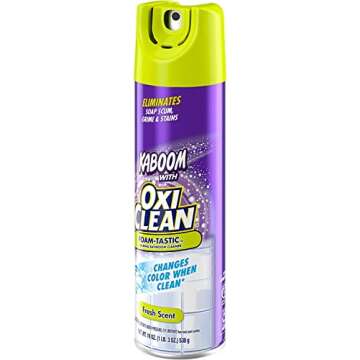OxiClean Foam-Tastic Foaming Bathroom Cleaner, Fresh Scent, 19 oz Spray Can (Pack of 2)