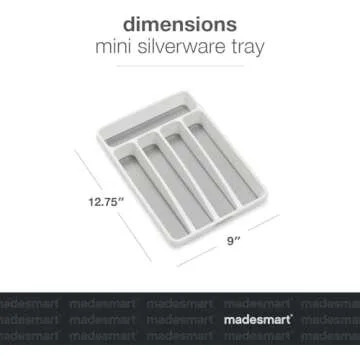 madesmart Mini Silverware Tray, White
