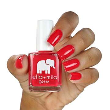 ella+mila Nail Polish Kiss Kiss - Vegan 7-Free Color