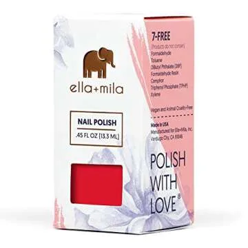 ella+mila Nail Polish Kiss Kiss - Vegan 7-Free Color