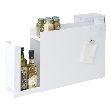 Yamazaki Home Tower Seasoning Condiments Spice Rack with Drawer – Stylish Kitchen Storage