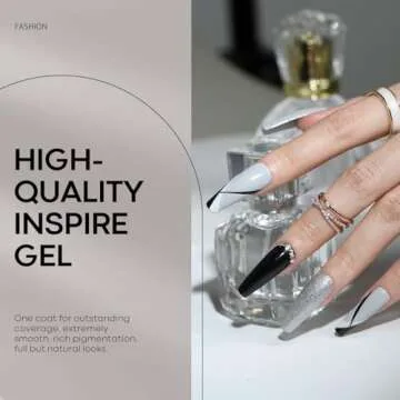 Modelones Grey Gel Nail Polish Set for Trendy Nails