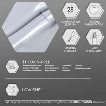 Modelones Grey Gel Nail Polish Set for Trendy Nails