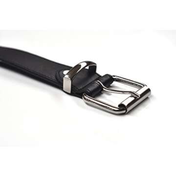 3 Row Pyramid Studded Stud Black Belt XL (40" - 44")