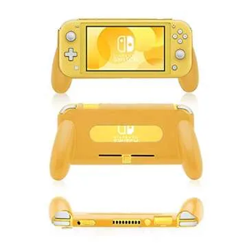 HEATFUN Grip for Nintendo Switch Lite, Comfortable and Ergonomic Switch Lite Grip - Accessories for Nintendo Switch Lite (Yellow)