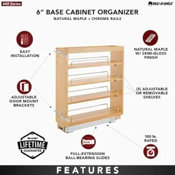 Rev-A-Shelf Pullout Kitchen Organizer for Efficient Storage