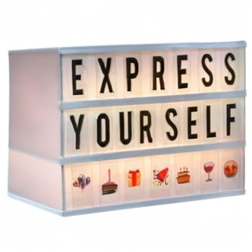Cinema Lightbox with 300+ Letters & Emojis - Personalize Easily