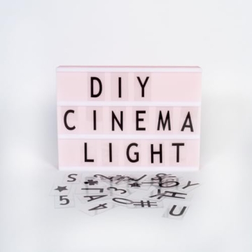Cinema Lightbox with 300+ Letters & Emojis - Personalize Easily