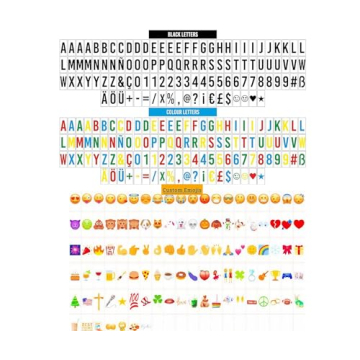 Cinema Lightbox with 300+ Letters & Emojis - Personalize Easily