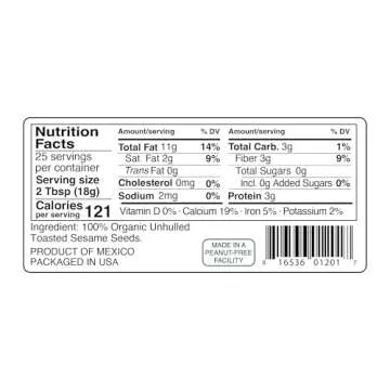 Kevala Organic Toasted Sesame Seeds – Roasted Sesame Seeds – Sesame Seeds Toasted – Sesame Seeds – Sesame Seeds Organic – Organic Seeds – 16 oz – 1 lb