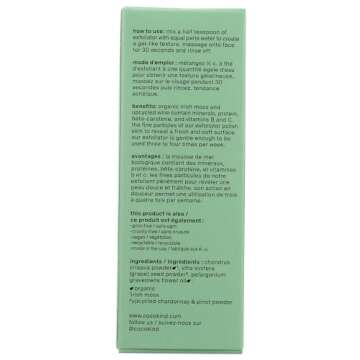 COCOKIND Sea Moss Exfoliator - Gentle Physical Scrub for All Skin Types