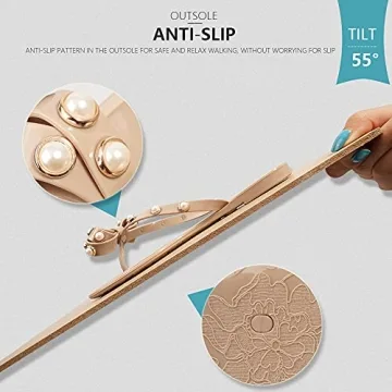 TYFLOVE Studded Jelly Thong Sandals for Women - Elegant Summer Footwear