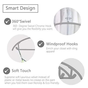 MIZGI Velvet Hangers - Non Slip, Space Saving, Pack of 50