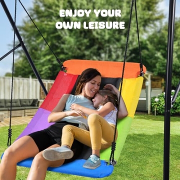 Trekassy Swing Sets: 440lbs Heavy Duty A-Frame Swing