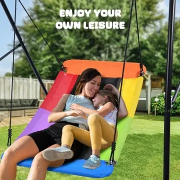 Trekassy Swing Sets: 440lbs Heavy Duty A-Frame Swing