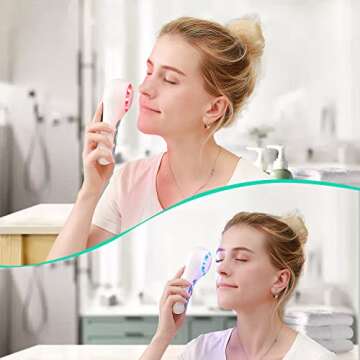 FreeBreath Facial Cleansing Brush, Waterproof with 5 Brush Heads