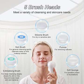 FreeBreath Facial Cleansing Brush with 3 Speed Modes