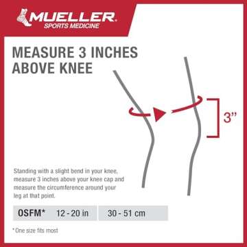 MUELLER Self Adjusting Hinged Knee Brace for Pain Relief