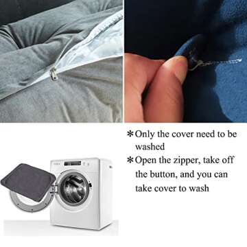 Comfortable Wedge Headboard Pillow - Perfect for Reading