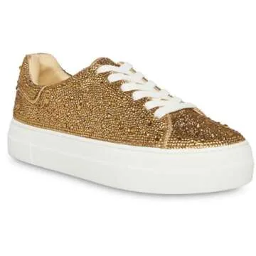 Betsey Johnson Women's Sidny Sneaker - Chic Rhinestone Glam