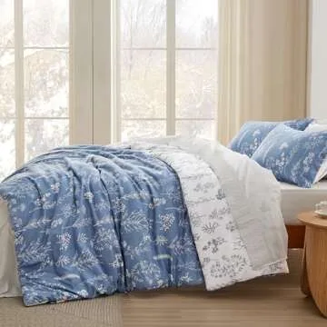 Bedsure Queen Comforter Set - Soft Floral Bedding Set