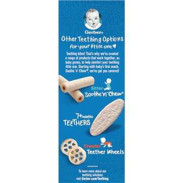 Gerber Snacks for Baby Teethers, Gentle Teething Wafers, Strawberry Apple Spinach, 1.7 Ounce, 12 Count Box (Pack of 6)