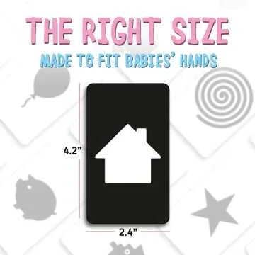 Merka High Contrast Baby Flashcards for Infant Learning