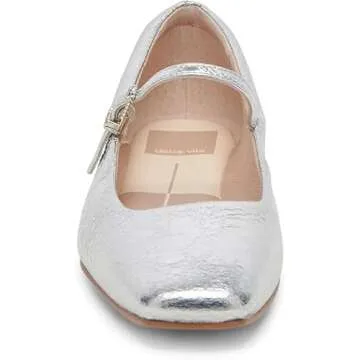 Dolce Vita Reyes Ballet Flat in Silver for Elegant Style