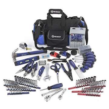 Ultimate Kobalt 230-Piece Household Tool Set with Durable Case, Ideal for DIY Enthusiasts