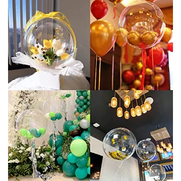 20 Inch Clear Bobo Balloons for Party Decorations